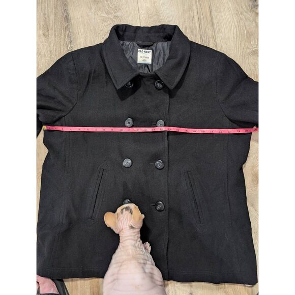 Old Navy Double Breasted Wool Blend Military Style Peacoat - Picture 10 of 15
